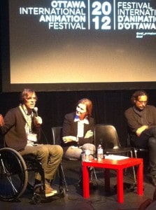 Dustin Grella of Dusty Studio New York attends the Filmmakers showcase at the Ottawa International Animation Festival - Animation Hotline