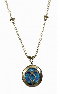 The Mortal Instruments - City Of Bones - Blue stone Necklace as worn by Cassie at Comic Con 2013